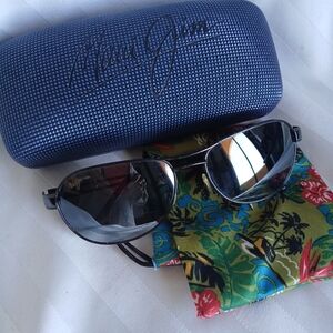 MAUI JIM 229-02 Mahina Sunglasses W Case & Cloth - Bronze Frames